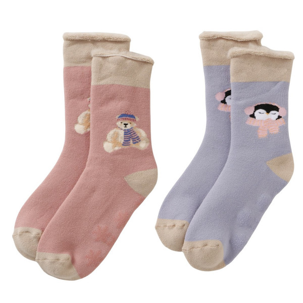 Kinder Rutsche-Socke Mysa, Weihnachtsbär oder Pinguin mit Ohrenschützern, Boltze Home Design