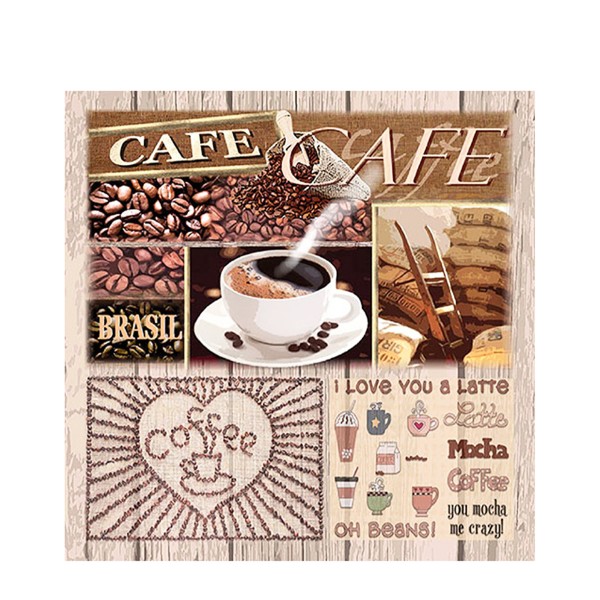 Ambiente Papierservietten, Kaffee, Coffee variations, 33x33cm