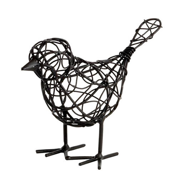 Deko Vogel Mash, Eisenvogel aus Drahtgeflecht, 14x20cm, WMG Grünberger