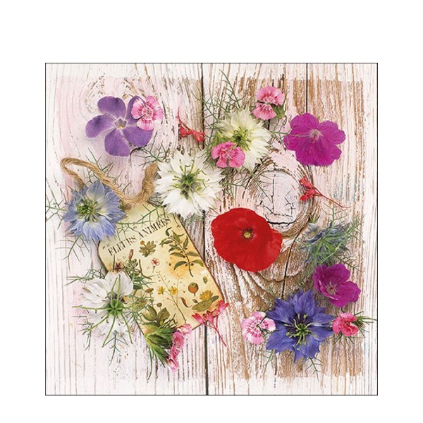 Ambiente Papierservietten, Sommer Blumen, Summer flowers, Lunch, 33x33