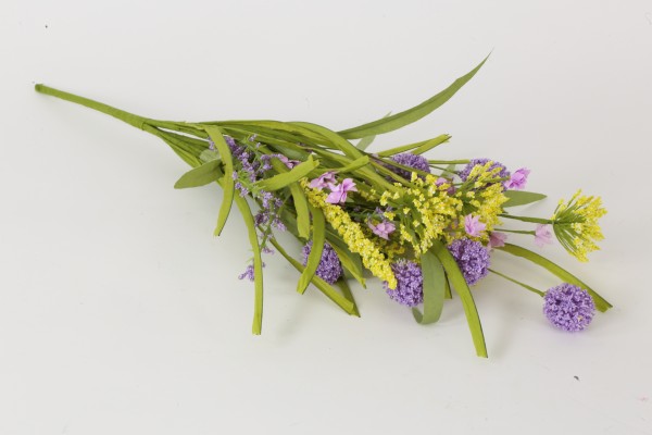 Wiesenblumen im Bund, gemischt, gelb/flieder
