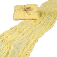 Dekostoff- Tischläufer lemon 70x300cm