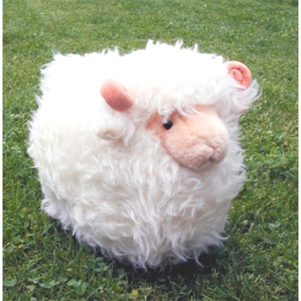 Deko Echtfell Schaf Dolly, wollweiß, 23x32cm