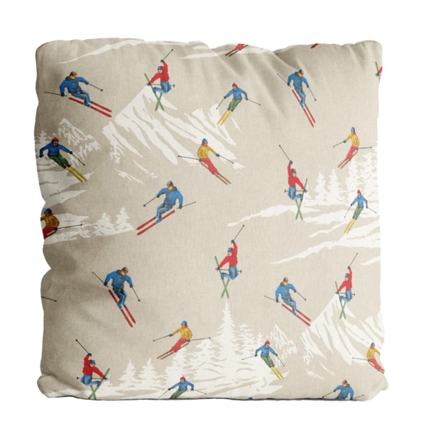 Kissen Skifahrer 43x43cm Belly Moden