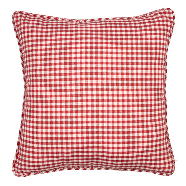 Baumwoll Kissen, Karo groß, rot, 55x55cm, Mars &amp; More