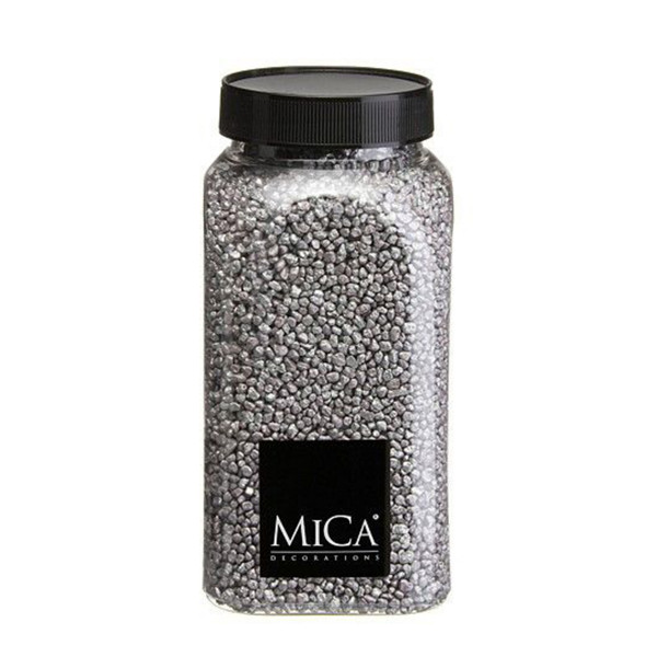 Deko Steine Granulat silber, 2-3mm, 650ml, Mica Decorations