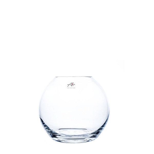 Glas Vase Kugel 17x19cm klar, Sandra Rich