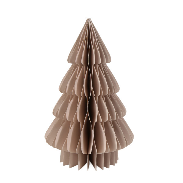 Deko Tannenbaum Papier, Papierbaum Tanne leinen, Fächerbaum, 40cm
