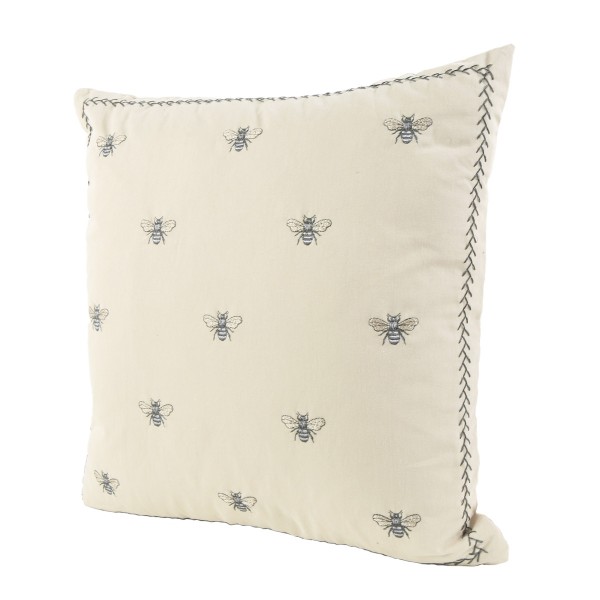 Kissen Bienen beige 45x45cm