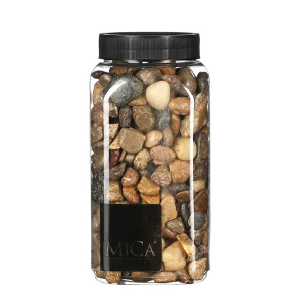 Deko Steine braun/grau mittlere Körnung 650ml