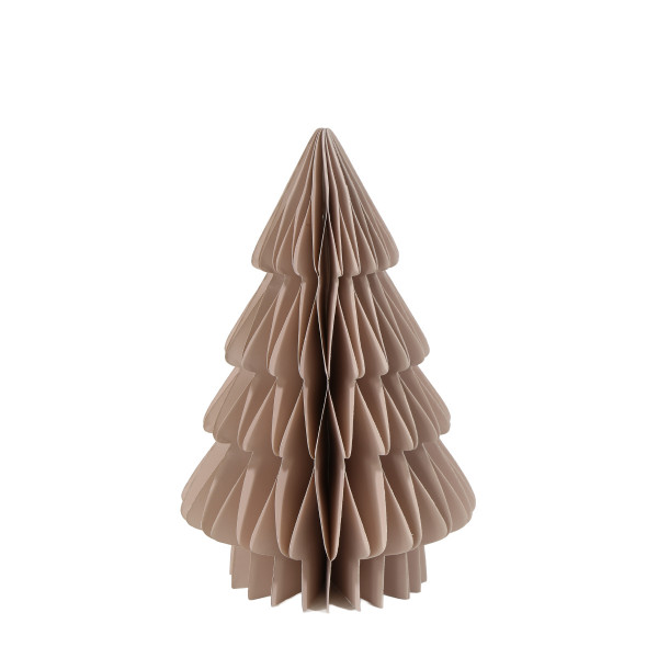 Deko Tannenbaum Papier, Papierbaum Tanne leinen, Fächerbaum, 30cm