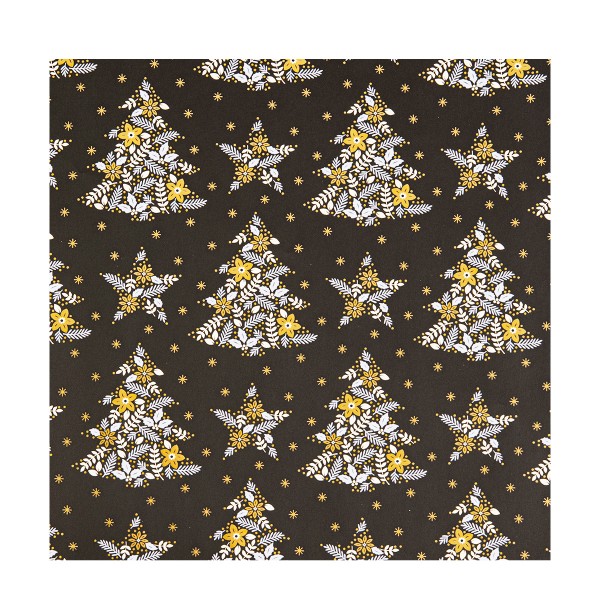 Geschenkpapier Weihnachten Blumenmuster Rolle 2mx70cm Star
