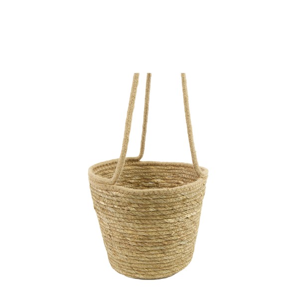 Jute Pflanzkorb zum Hängen, 23x18cm, Hängekorb
