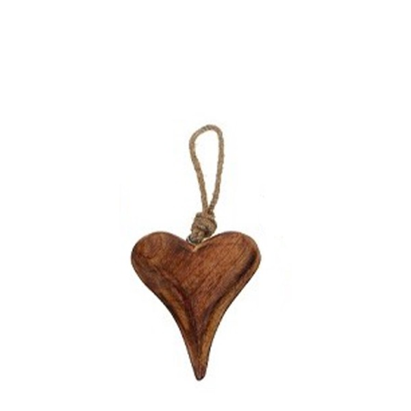 Holz Herz, natur, 10cm, Hänger