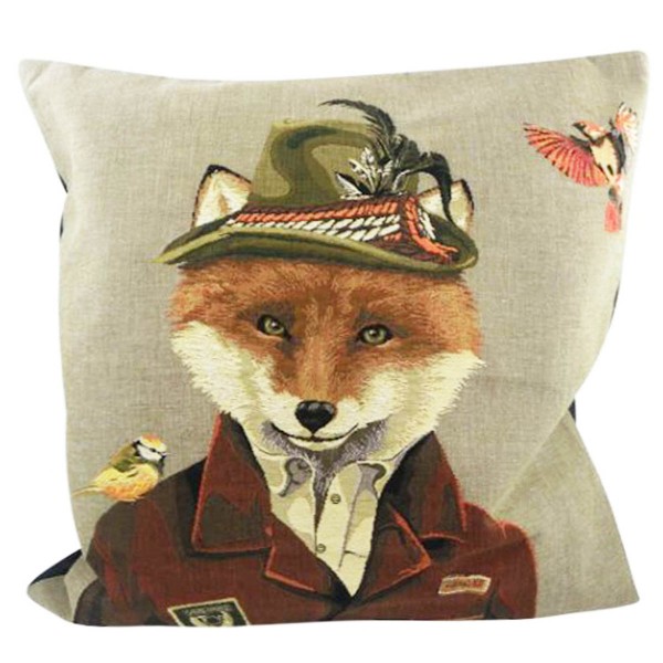 Kissen Gobelin Fuchs Jäger 45x45cm Mars &amp; More