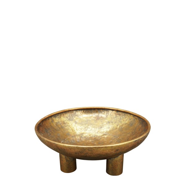 Schale antik gold 40x17cm Metall
