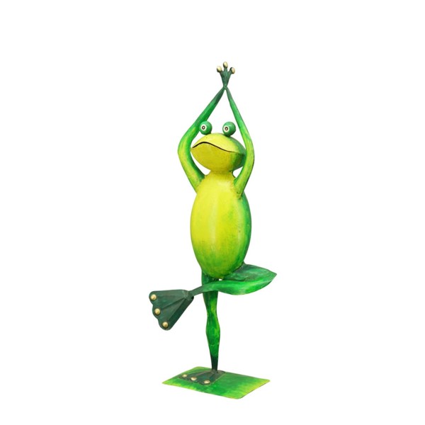Yoga Frosch 57cm Metall