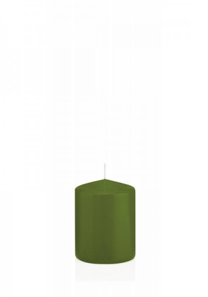 Wiedemann Flachkopf-Kerze in Cello 80x60 Olive