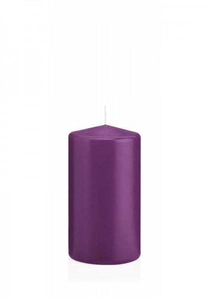 Wiedemann Flachkopf-Kerze in Cello 130x70 Brombeer