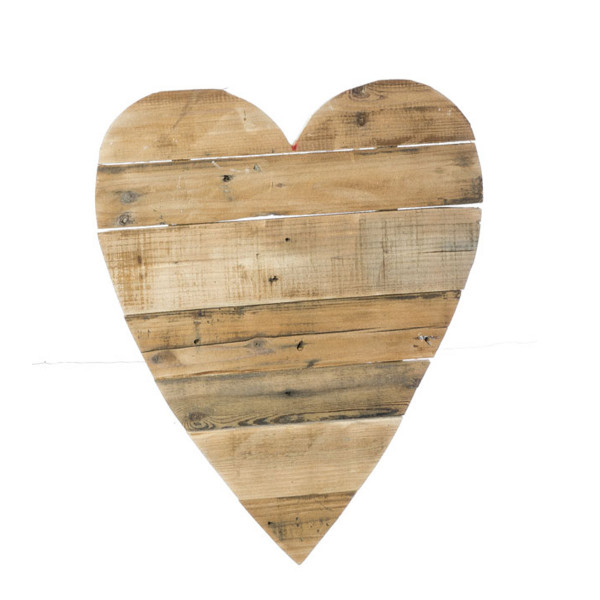 Holz Herz ""Arles"" zum Hängen, 55cm