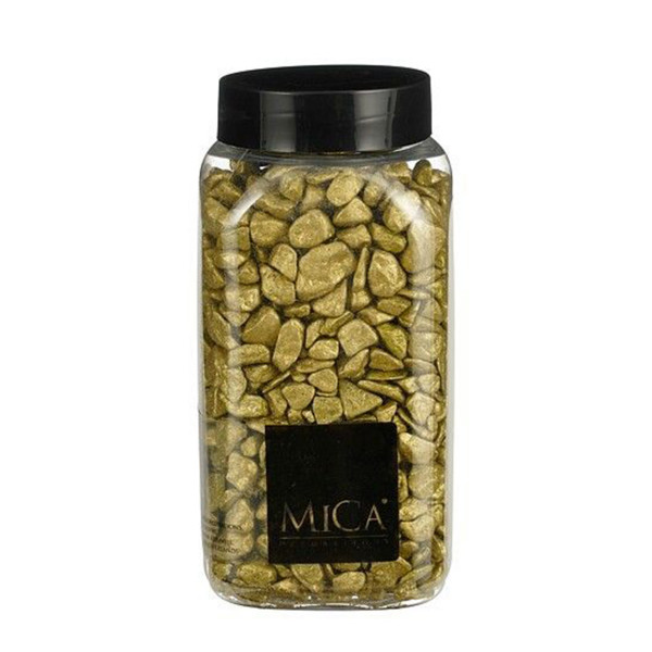 Deko Steine Marbles gold, 9-13mm, 650ml, Mica Decorations
