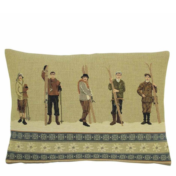 Kissen Gobelin Ski Antik 30x45cm, Mars &amp; More