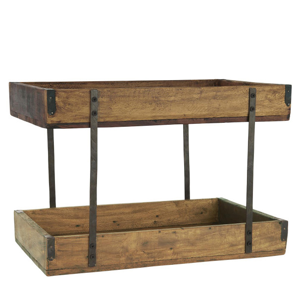 Holztablett Unika, Briefablage 2-stufig, 43x25cm, Ib Laursen