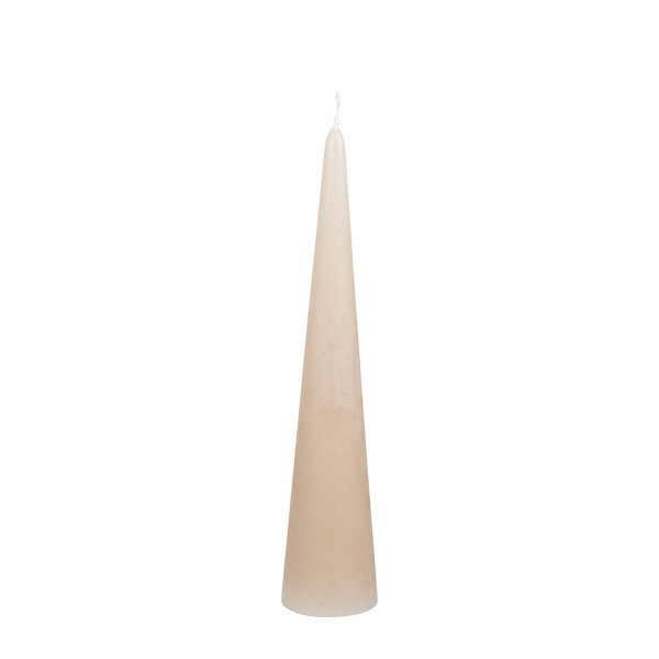 Kegelkerze Rustic Spitzkegel, sahara, 250x60mm, Wenzel Kerzen