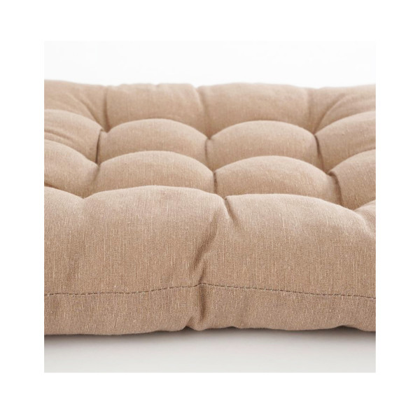 Sitzkissen Paddy, beige, 46x46cm, Outdoorgeeignet, Mica Decorations