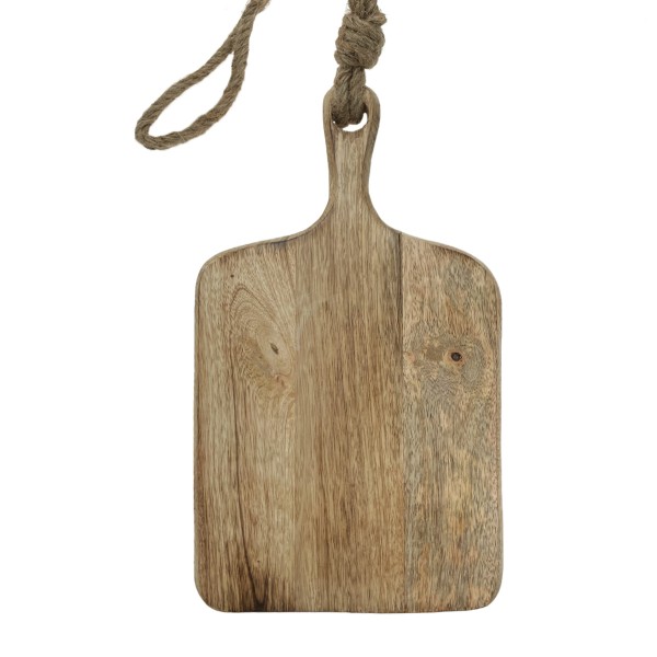Holzbrett mit Jutekordel 34cm, zum Hängen und Legen