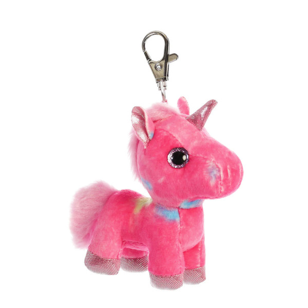 Plüsch Schlüsselanhänger Rainbow Einhorn, Sparkle Tales, 13cm, Aurora World