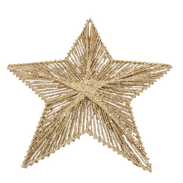 Stern gold Glimmer 40cm Hänger