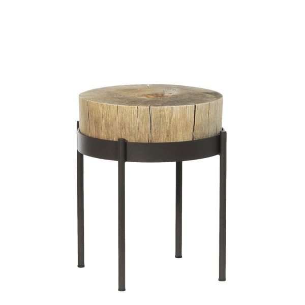 Beistelltisch Nueva 45x40cm Holz/Metall, WMG Grünberger