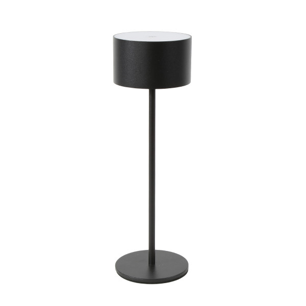 LED Tischlampe Touch schwarz, Tischleuchte runde Form, dimmbar, 26cm