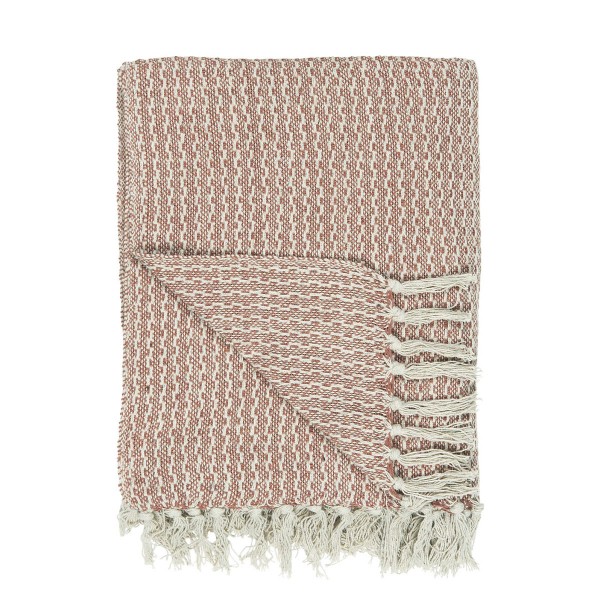 Decke, Plaid, creme-rose, 130x160cm, Ib Laursen