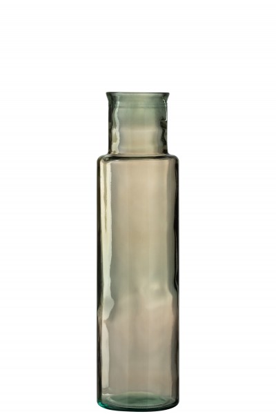 Glasvase &quot;Zylinder&quot;, braun, large, J-LINE