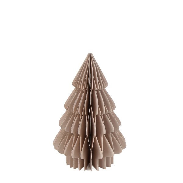 Deko Tannenbaum Papier, Papierbaum Tanne leinen, Fächerbaum, 20cm